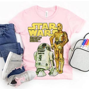 Star Wars R2-D2 C-3PO There Arent The Droids You&#39;re Looking For Tee, Comfort Color Disney Family Matching Shirt, Epcot Theme Park Gift Shirt