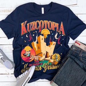 Disney The Emperor&#39;s New Groove Kuzco Kuzcotopia Summer Getaway Tee Comfort Color, Disney Family Matching Shirt, Epcot Theme Park Gift Shirt