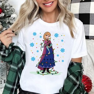Frozen Anna Portrait Snowflake Funny Shirt, Comfort Color, Disneyland Family Matching Shirt Magic Kingdom Tee, Epcot Theme Park Gift Shirt