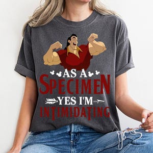 Disney Beauty & The Beast Gaston als Exemplar bin ich einschüchternd T-Shirt, Comfort Color Disney Family Matching Shirt, Epcot Theme Park Geschenk Shirt
