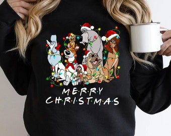 Oliver & Company Dogs Merry Christmas Shirt, Comfort Color, Disneyland Family Matching Shirt Magic Kingdom Tee, Epcot Theme Park Gift Shirt
