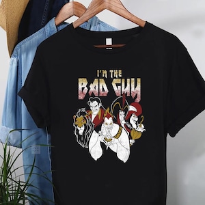 Disney Villains I&#39;m The Bad Guy Group Portrait Captain Hook Scar Jafar Shirt, Comfort Color, Family Matching Shirt, WDW Magic Kingdom Tee