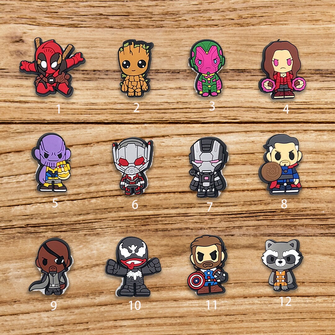 Marvel Croc Charms Mario Jibbitz Shoe Charm Cute Croc Etsy