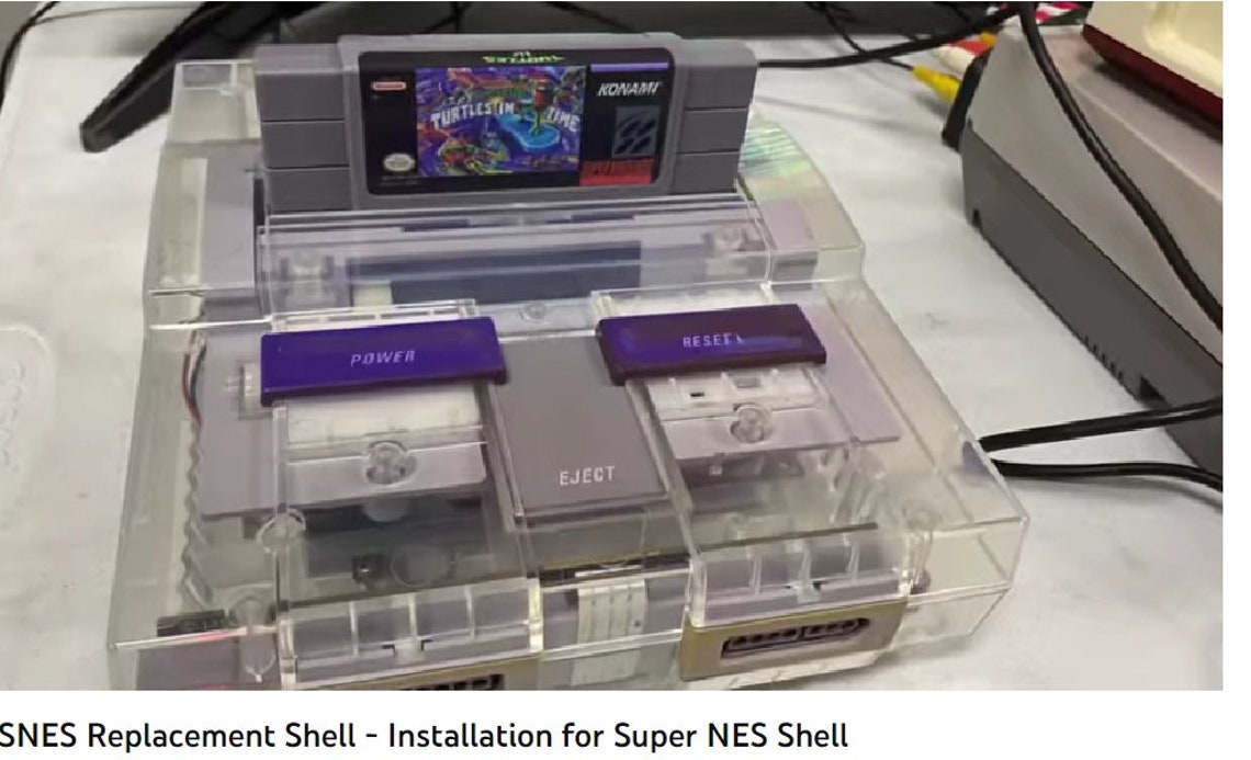 Clear Super Nintendo Replacement Shell W/tools & All Parts Etsy