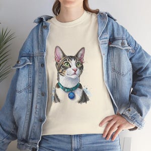 Cat Lover Unisex Heavy Cotton Tee, Funny Cat Graphic Shirt, Gift for Cat Parents, Cute Cat Art Tee, Animal Lover&#39;s Apparel