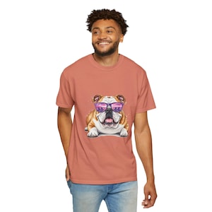 Stylish Bulldog Graphic T-Shirt, Unisex - Cute Pet Apparel, Dog Lover Gift, Casual Wear, Summer Outfit, Gift for Him/Her