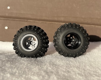 Deep Dish 1.0 Inch 5 Spoke Wheel SCX24 TRX4M FCX24