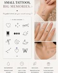 BTS Inspired Mini Temporary Tattoos | Fine Line K-pop Fan Art Sheet| | K-pop Gift product logo