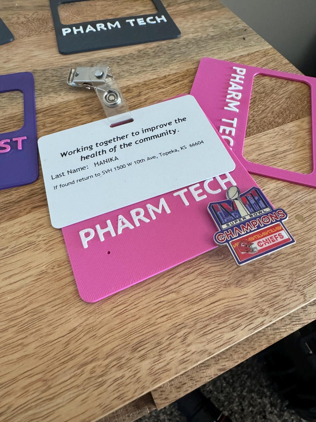 3D Printed Badge Buddy: Customizable ID Holder - Etsy
