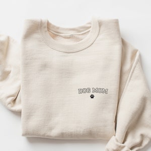 Hond moeder Sweatshirt, hondenliefhebber Sweatshirt, Paw Print Crewneck, hond moeder cadeau