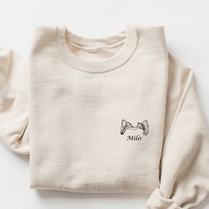 Aangepaste hond Sweatshirt, aangepaste hond naam met aangepaste oren, Moederdag cadeau, hond huisdier minnaar cadeau, cadeau voor hond ouder
