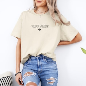 Hond moeder shirt met poot, cadeau voor haar, cadeau voor hondenliefhebber, cadeau voor hondenmoeder