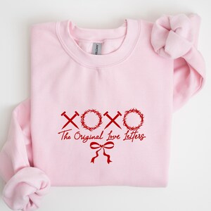 Sudadera con letras de amor originales para San Valentín, sudadera con coqueteo para San Valentín, sudadera con lazo de Jesús para San Valentín, sudadera con letras de amor originales para San Valentín