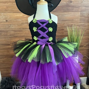 Purple and Black Witch Tutu Costume