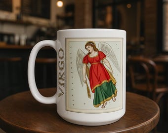 Virgo Sternzeichen Tasse: Vintage Himmlische Kaffeetasse