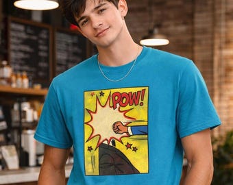 POW! Comic Punch Graphic T-Shirt | Pop Art Retro Panel