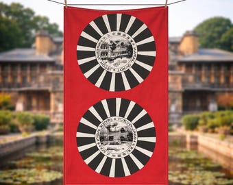 Imperial Hotel Tokyo Tea Towel: Frank Lloyd Wright Cotton Kitchen Decor