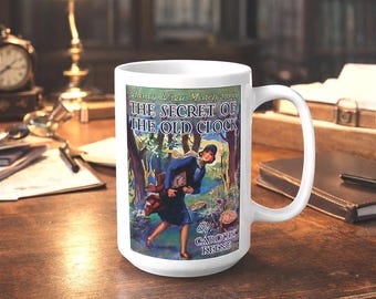 Nancy Drew Book Cover  | The Secret of the Old Clock Mug | 15 oz