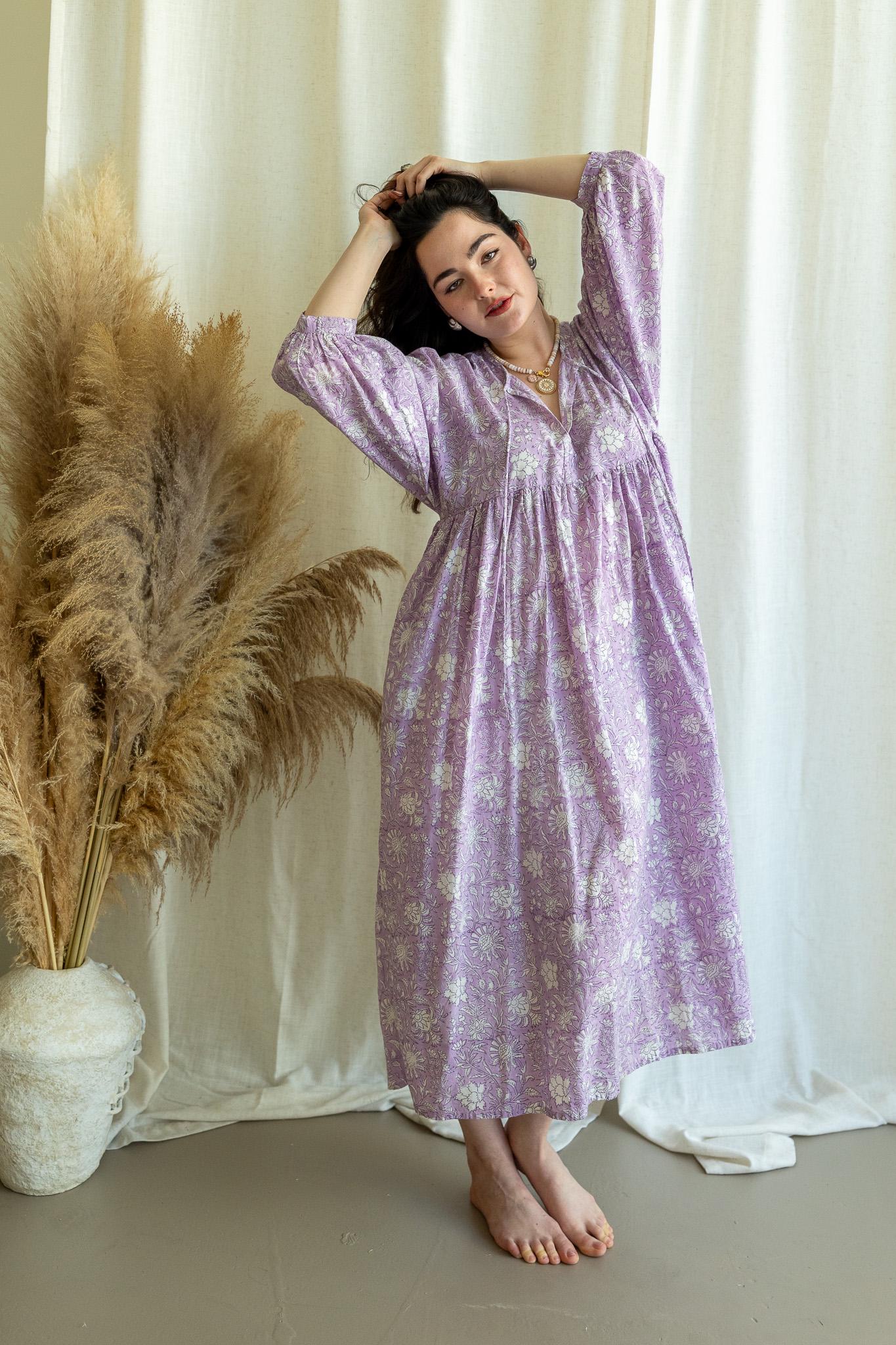 Lavender Maternity Dress - Etsy