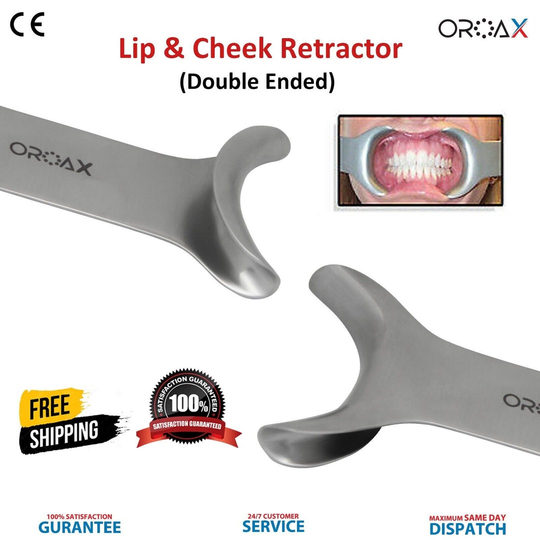 London Instruments Sternberg Lip & Cheek Retractor - Double-Ended Dental Instrument, Stainless Steel