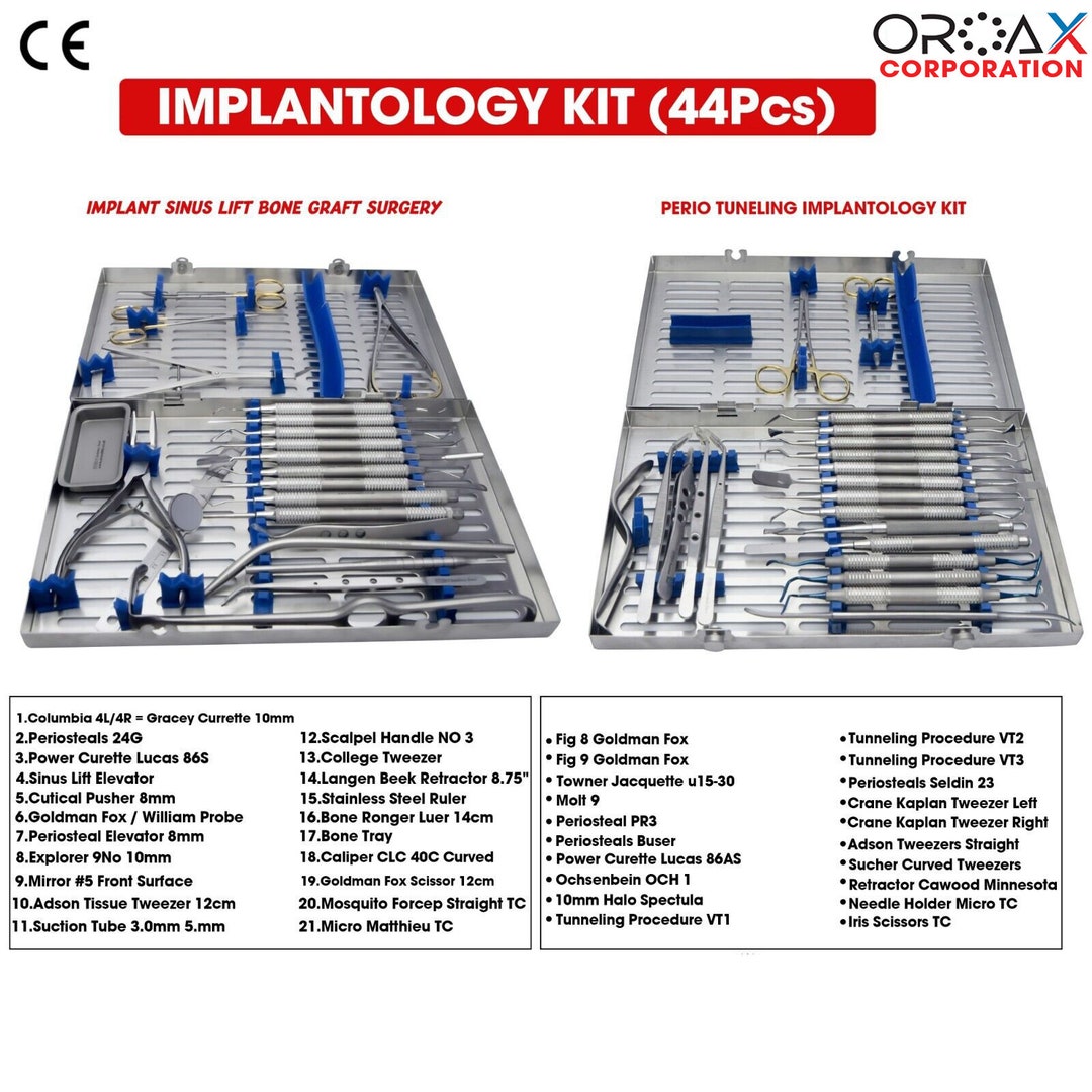 Periodontal Instruments Kit Dental Implants Surgical - Etsy