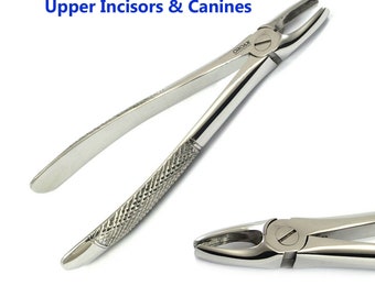 Chirurgie dentaire Fig 1 Molaires centrales supérieures et canines Forceps d'extraction de dents Instruments dentaires