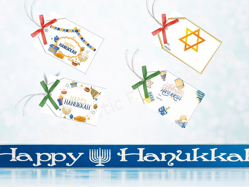 Hanukkah Gift Tags, Printable - Etsy