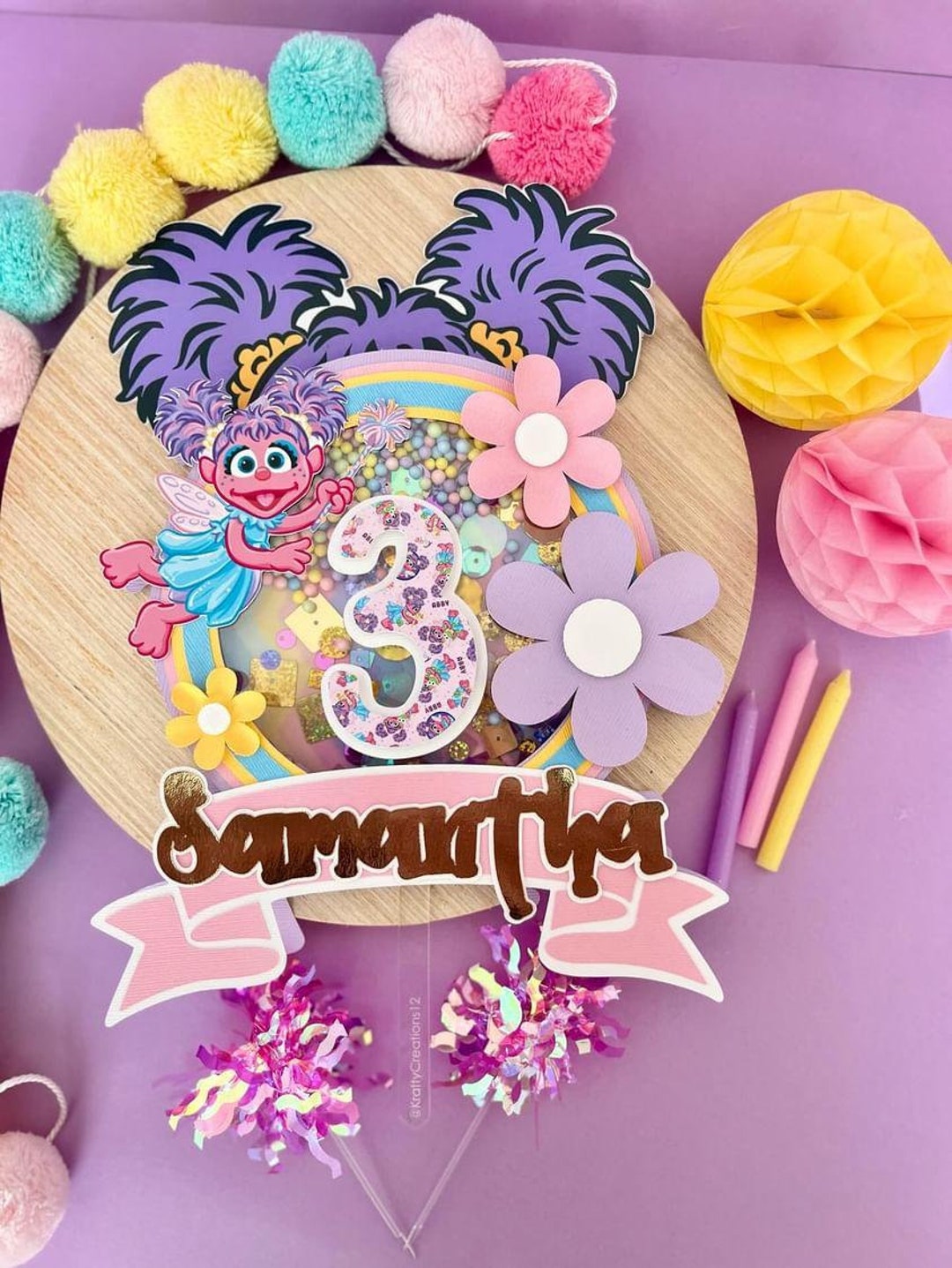 Sesame Street Cake Topper Shaker Sesame Street Party Sesame Street