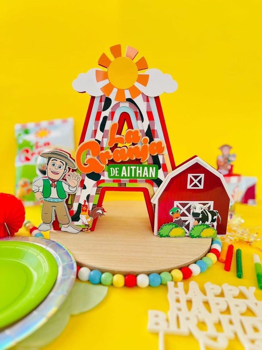 La Granja De Zenón Letter 3D La Granja De Zenón Party La Granja De ...