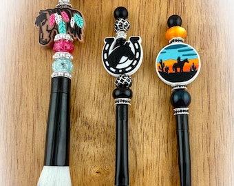 Makeup Brushes: Western Horses Theme