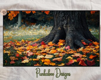 Fall Landscape Frame TV | Autumn Scene Landscape Frame TV | Fall Tree Frame TV Art | Cozy Autumn Frame Tv Art | Cozy Fall Tv Art
