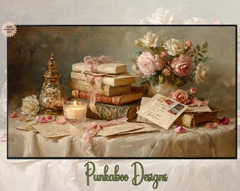 Romantic Still Life TV | Frame TV Valentines Day | Vintage Valentine's Day Frame TV | Love Letters Frame Tv | Valentine's Still Life Tv