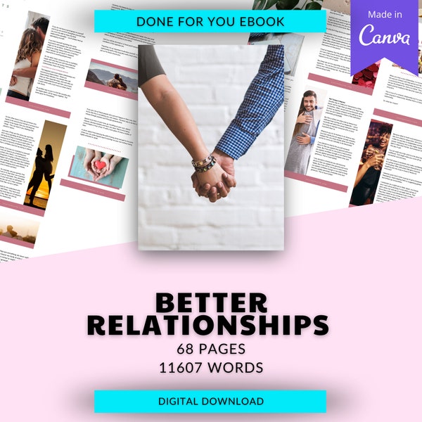 Better Relationship | Done For You eBook Canva Templates PLR Digital Download