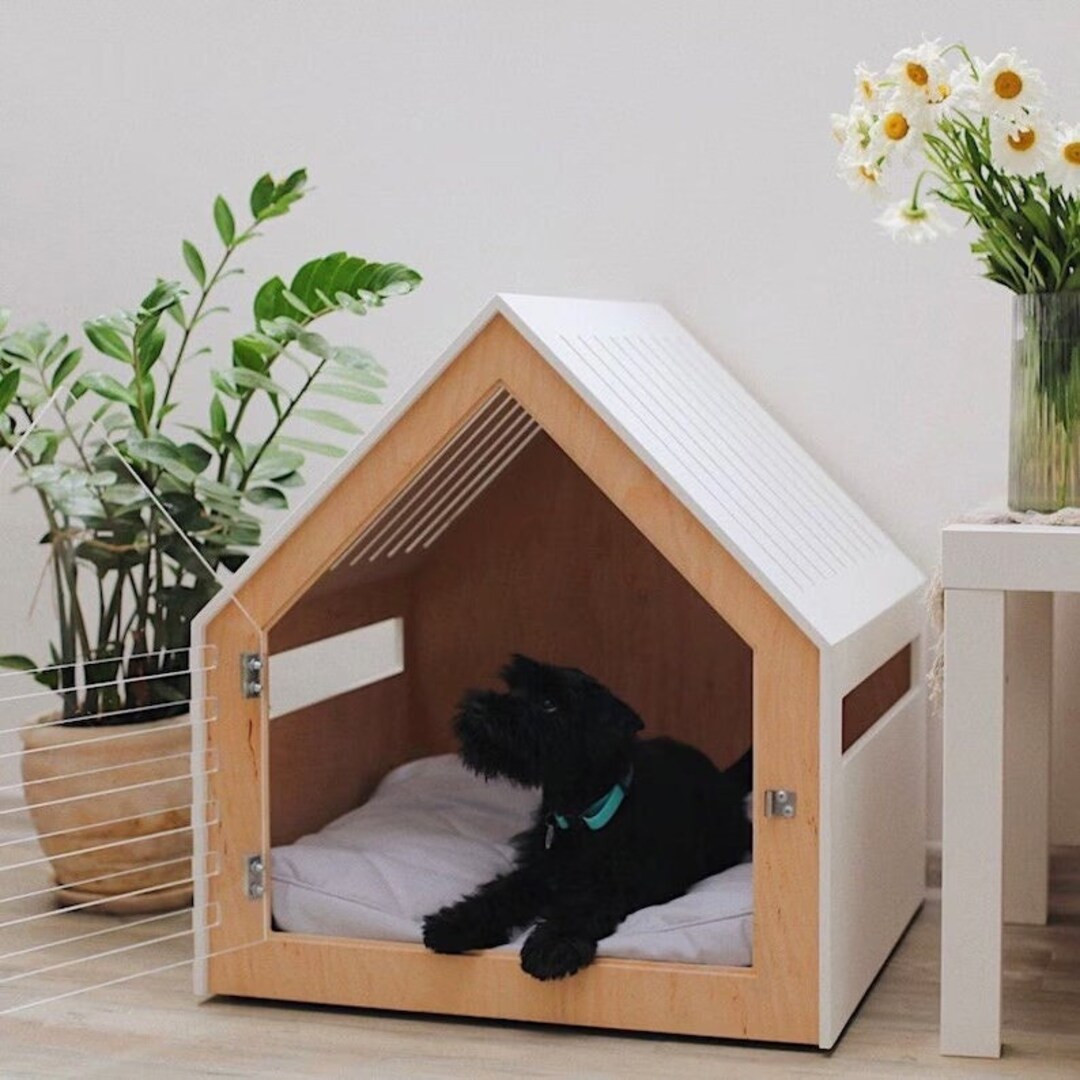 Dog and Cat Furniture Modern Dog and Cat House With Acrylic Etsy