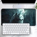 Night Wolf Desk Mat, Black and White Wolves Mousepad, Gaming Playmat XL ...