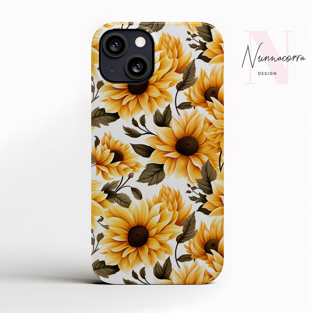 Sunflower iPhone Case Floral Design for iPhone 11 12 13 14 Etsy