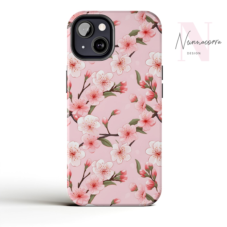 Cherry Blossom Phone Case iPhone 11, 12, 13, 14, Pro, Pro Max, Plus