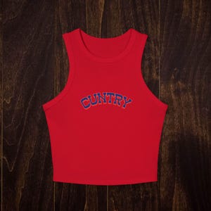 Damski top typu tank top Cuntry Micro Rib Racer, opcja B