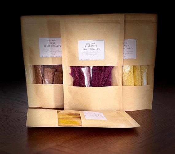 Organic Fruit Leather Rollups: Vegan Healthy Snack, No Added Sugar