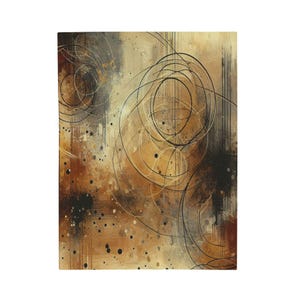 Abstract Tapestry of Colors - Plush Blanket