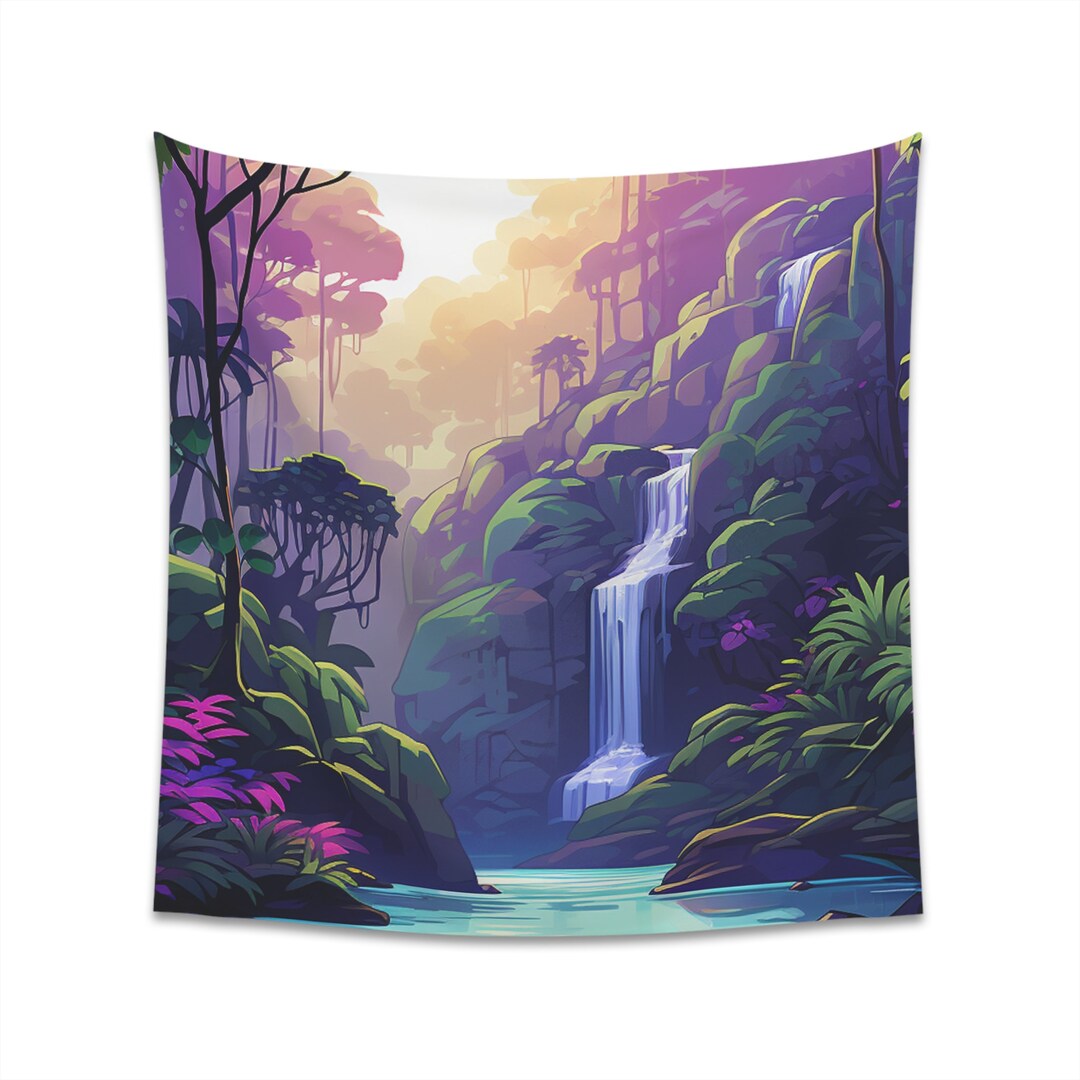 Paradise Falls Tapestry Are the Best Gifts Gift for Her - Etsy