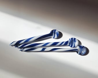 Handmade Glass Teaspoons- Set of Three- Miniature Mixing Spoons Hot/Cold- Home Decor