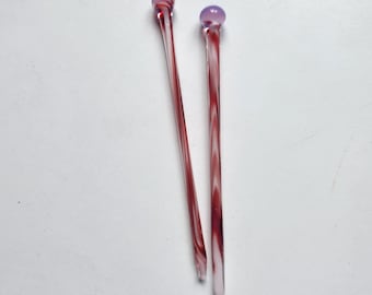 Palillos de vidrio para el cabello - Borosilicato duradero hecho a mano - Para toda ocasión - Accesorio