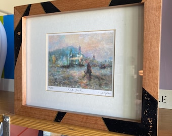 Vintage Lui Ming Junk Boat China Signed Numbered Framed Print