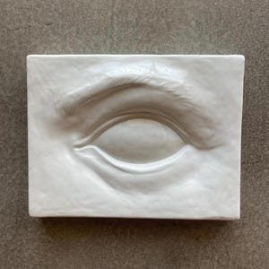 Vintage Sigma Italy Porcelain Eye Wall Hanging Sculpture Taste Setter