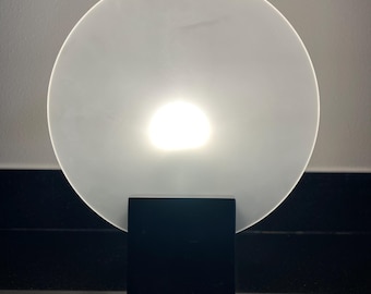 Monochrome Marble Frosted Disc Bubble Lamp Danish Modern Tim Rundle Copenhagen Style
