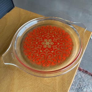 Rare Pyrex Celtic Floral Hearts Scroll Glass 470 C Catchall - Etsy