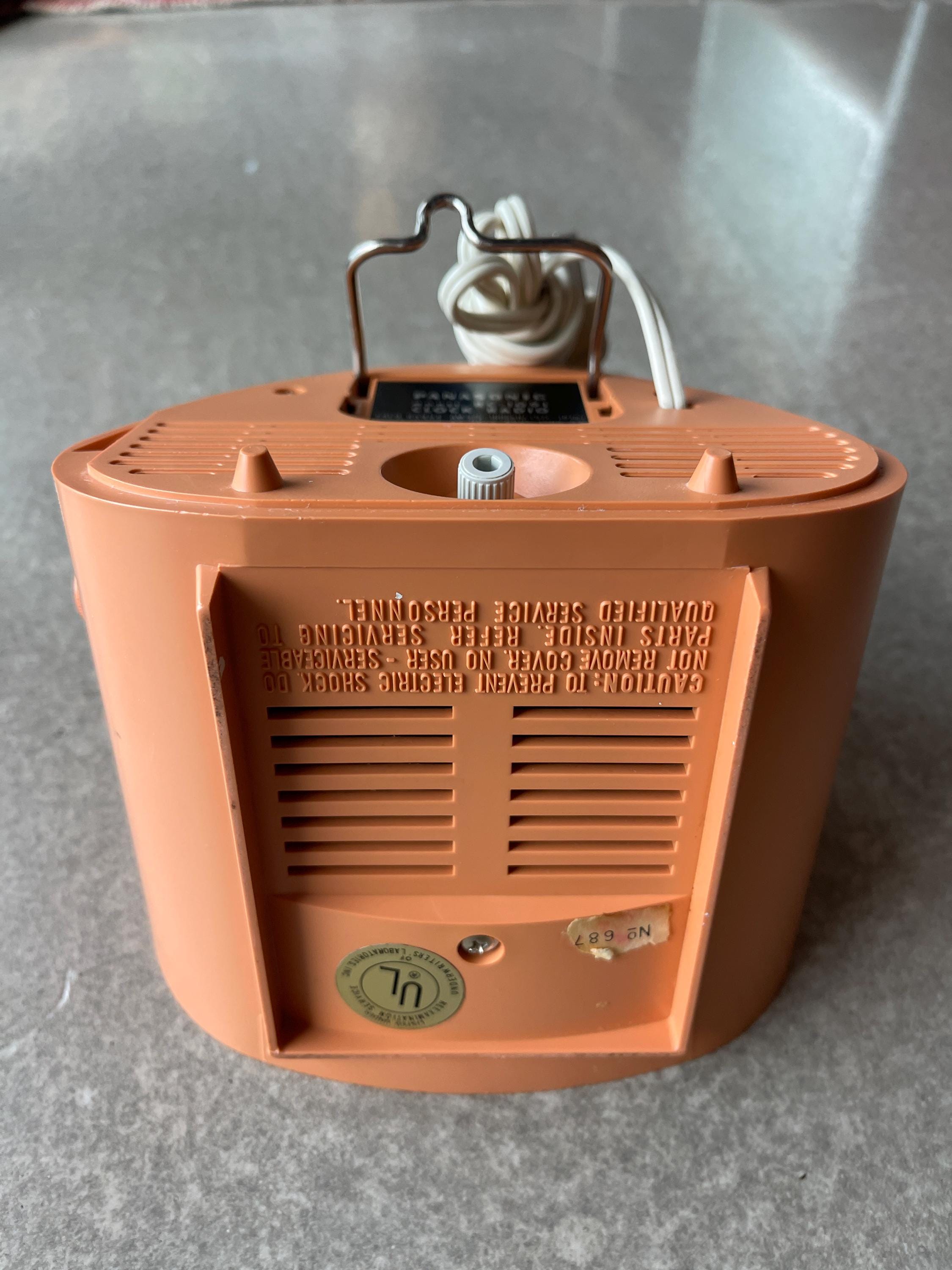 60s Panasonic the Spencer Radio Electric Alarm Clock Space Age