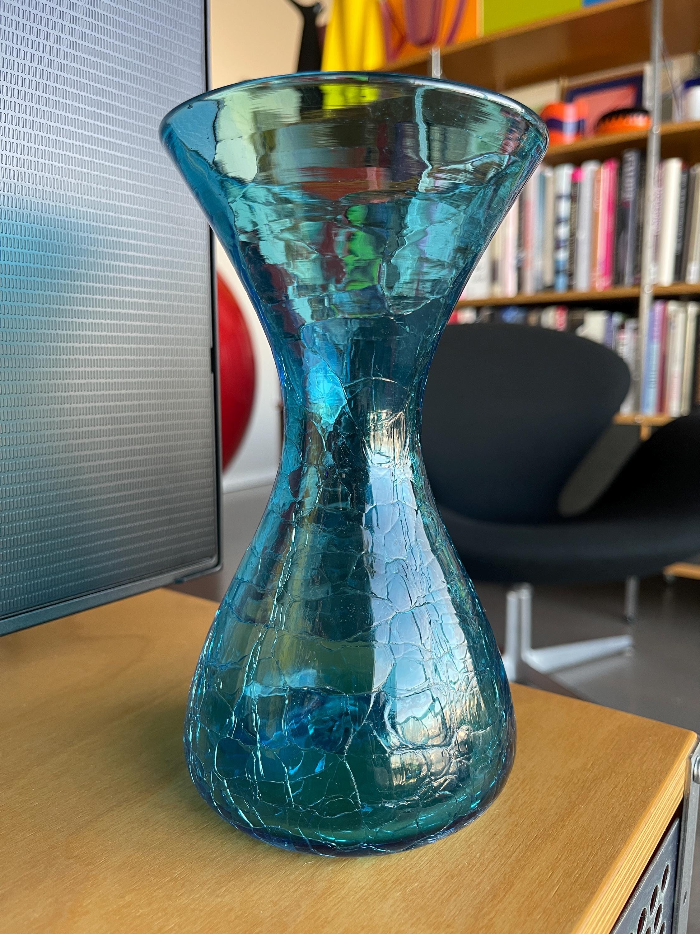 希少なヴィンテージ BLENKO ブレンコガラス 置物 手拭きガラスアメリカ雑貨