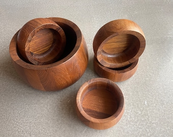 60s Jens Quistgaard Dansk Teak Wood Bowls